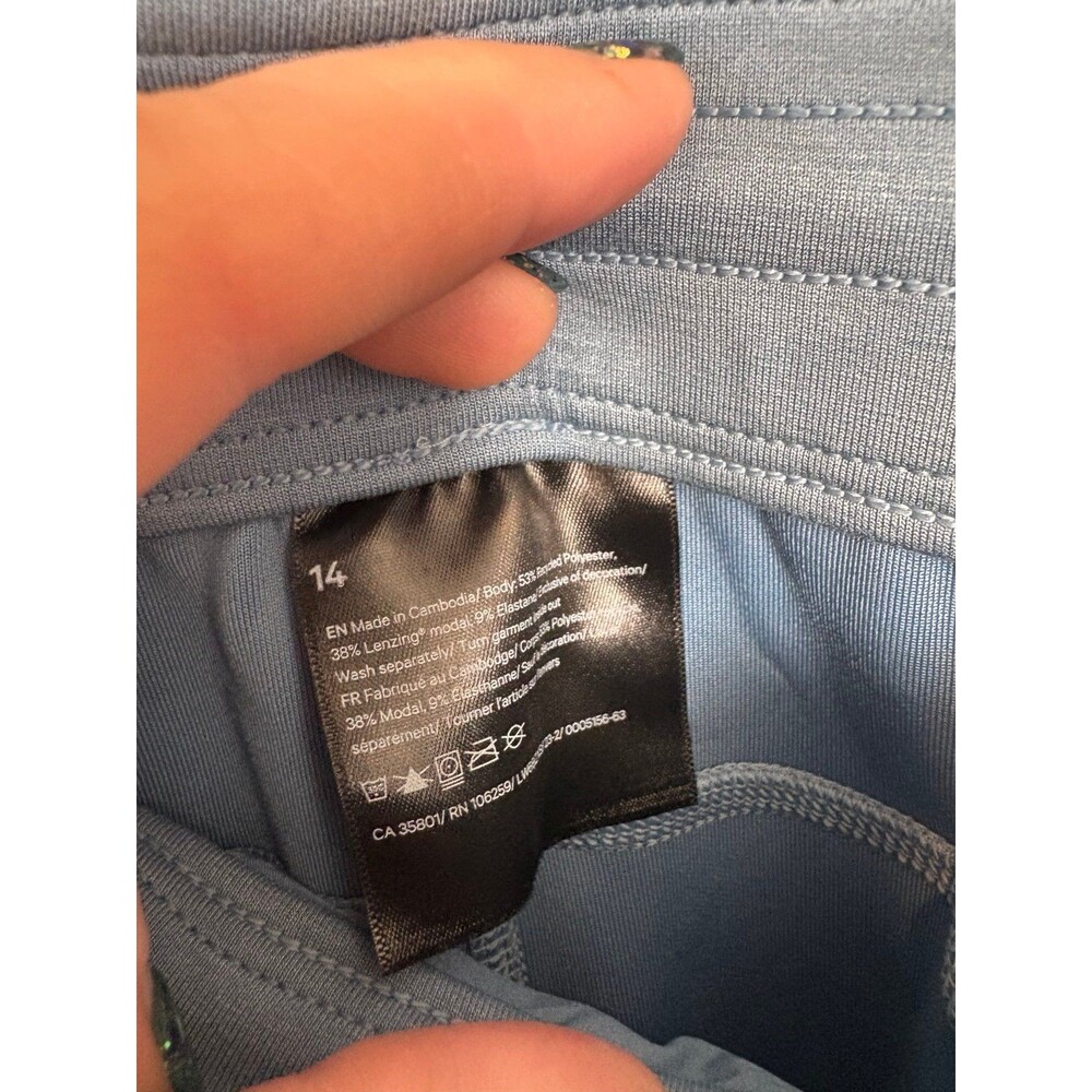 Lululemon size 14 Softstreme High-Rise Straight-Leg Cropped Pant Blue - Picture 2 of 7